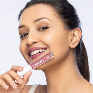 Mamaearth Naturally Matte Lip Serum - Matte Liquid Lipstick with Vitamin C & E For Upto 12 Hour Long Stay - 05 Pink Daffodil (Pink) - 3 ml